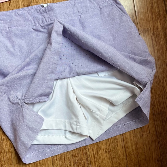 Lady Hagen Essential Seersucker Orange Striped, Purple Skort Bundle Size 2. 1265 - Picture 12 of 13